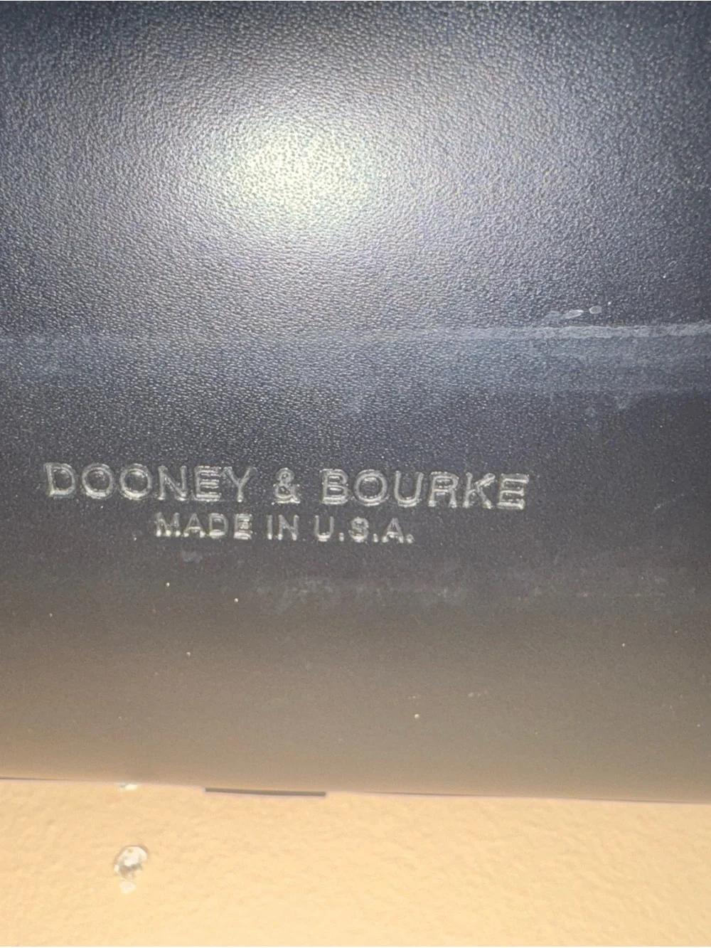 Dooney & Bourke Black Canvas & Leather Satchel with Gold Accents